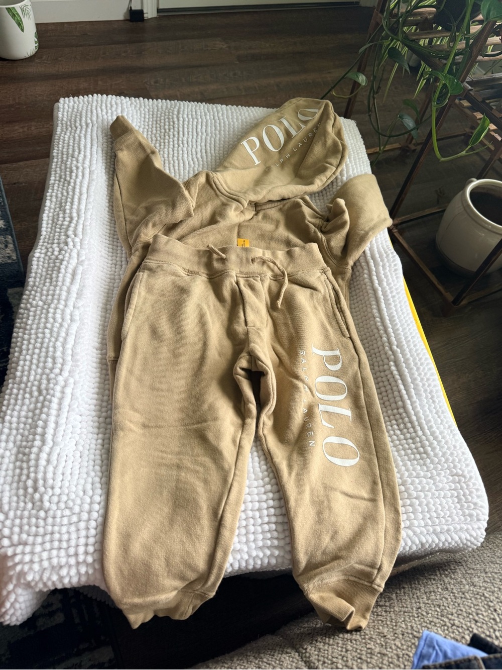 Polo by Ralph Lauren Kids Tan Logo Hoodie set